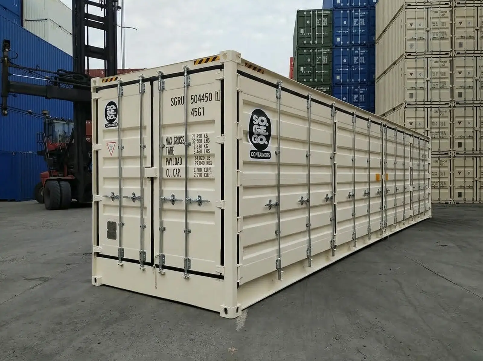 40ft High Cube Open side